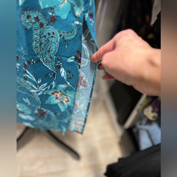 💕NWT- BEAUTIFUL BAND OF THE FREE TEAL HALTER DRESS SZ XS💕 - Picture 6 of 10